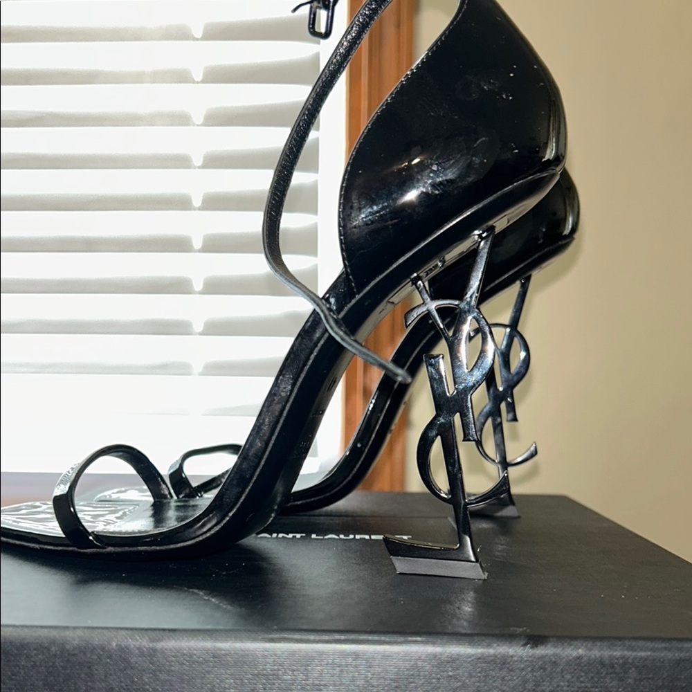 Saint Laurent Black Box Opyum 110 Ysl heels worn twice and good condition - Picture 5 of 14